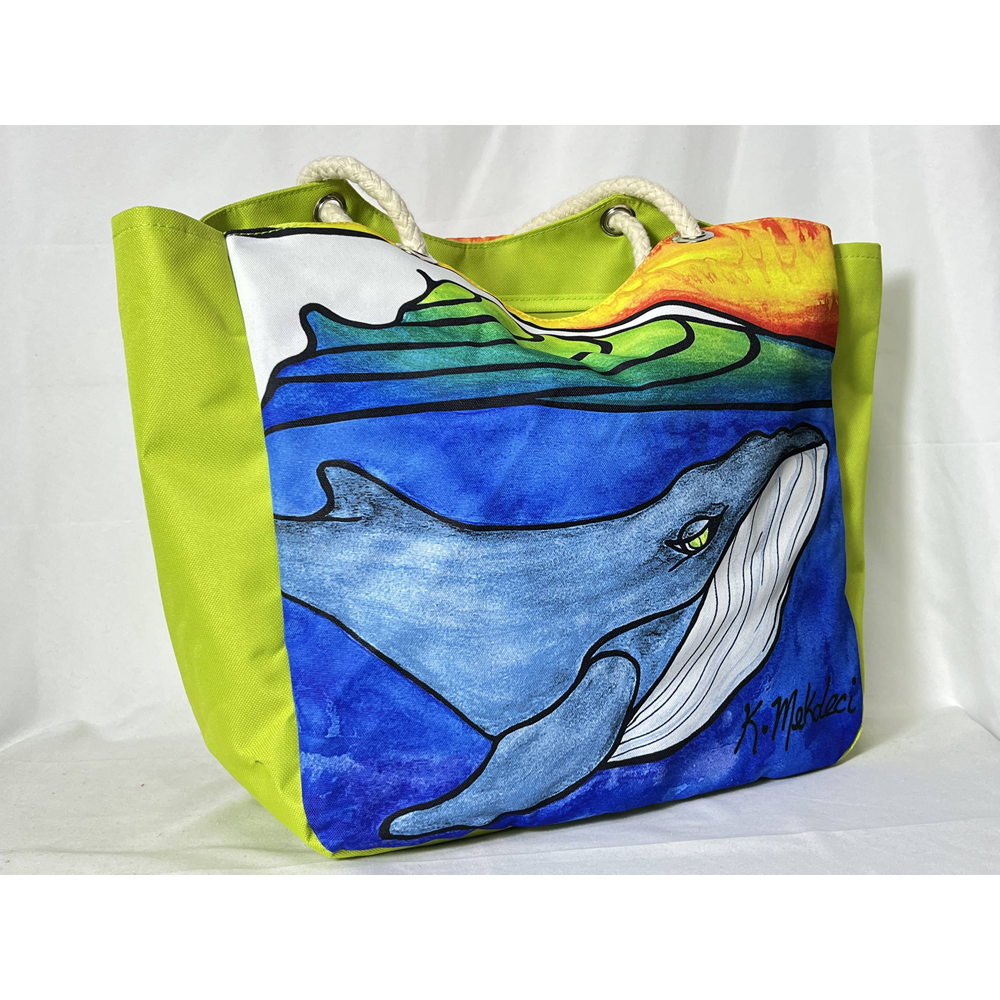 Baby Keiki Whale Beach Tote – $24 per tote | Kristina Mekdeci Art