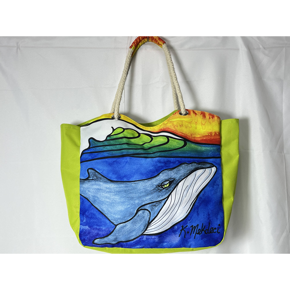 Baby Keiki Whale Beach Tote – $24 per tote | Kristina Mekdeci Art