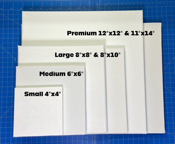 Canvas sizes